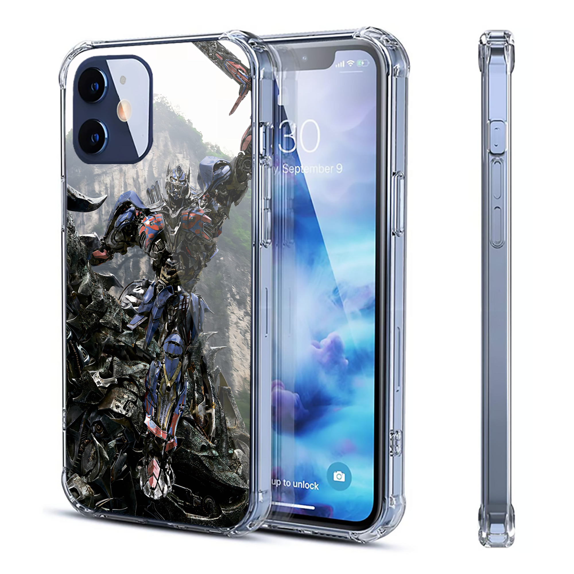 （画像用） Transformers トランスフォーマー 【iPhone 12シリーズ対応】透明スマホケース（クリアソフトケース）